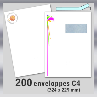 200 enveloppes C4 229x324 mm