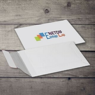 Enveloppe cartonnée A5 personnalisée avec fermeture adhésive