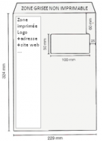 Zone impression grand enveloppe C4